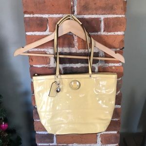 Patent Leather Coach Purse Shoulder Bag